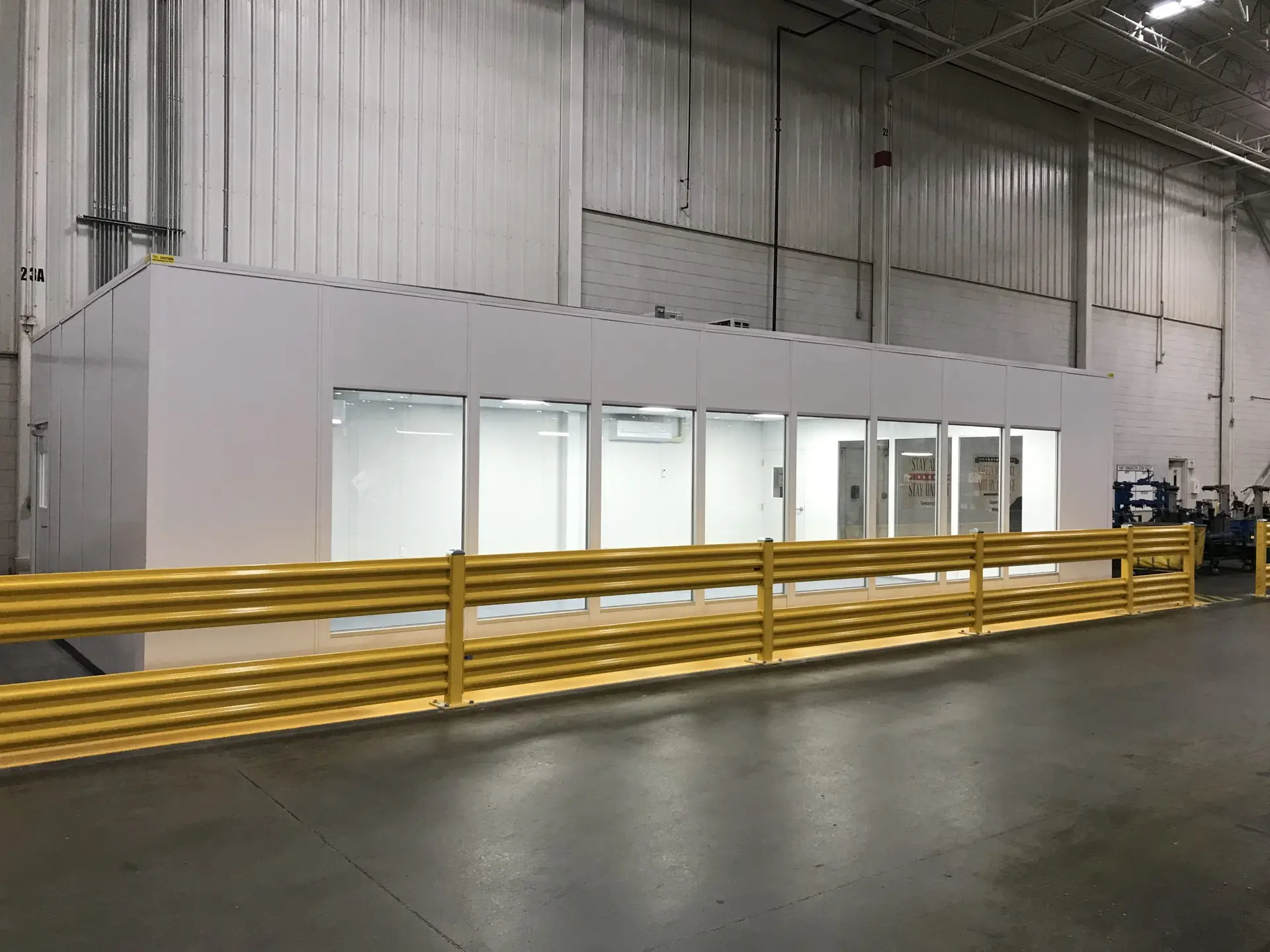 Warehouse Safety Guard Rail Example
