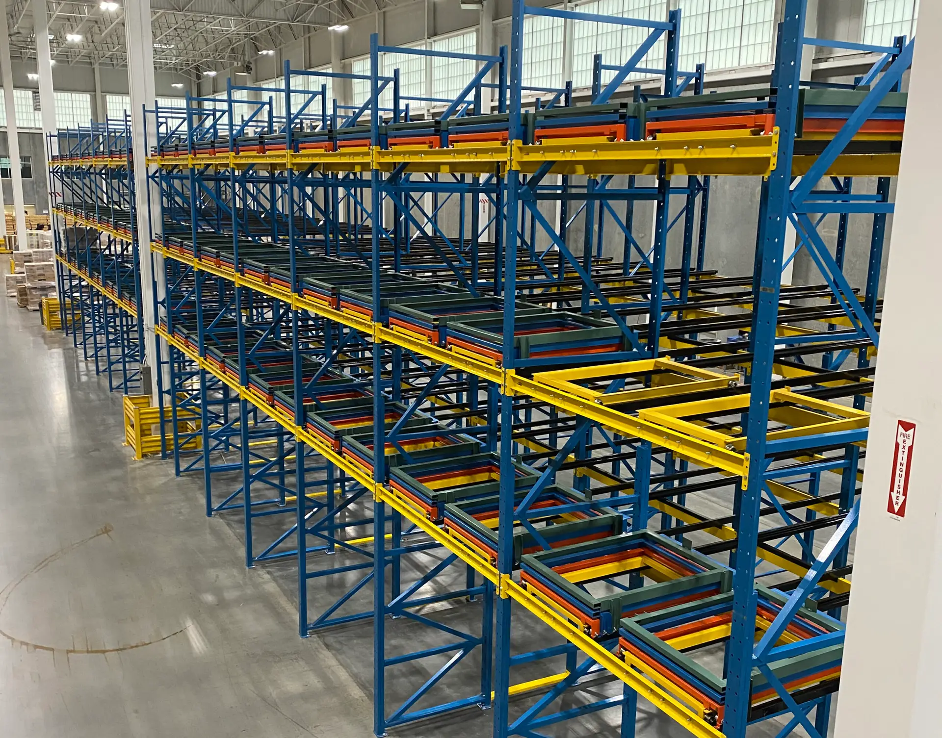 pallet flow racking system