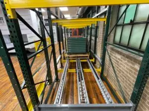 Prestige experience Center Pallet Flow Racking