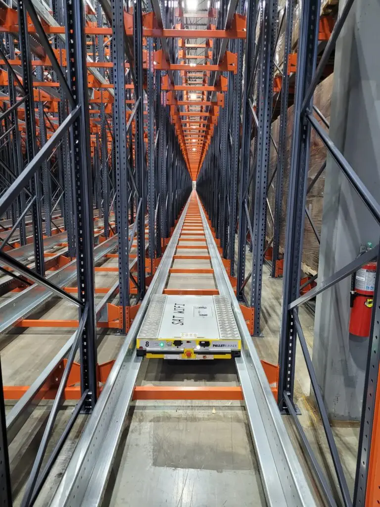 Pallet Shuttle Moving Within Lane