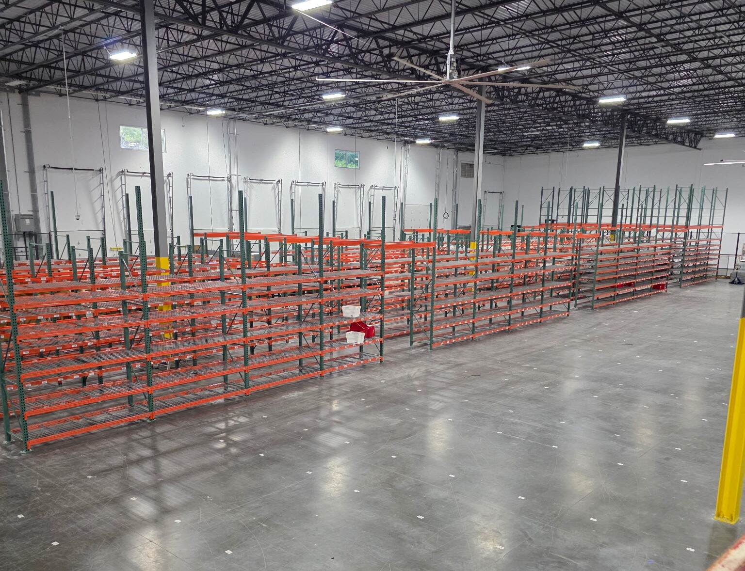 Pallet Racking In Warehouse Wide View