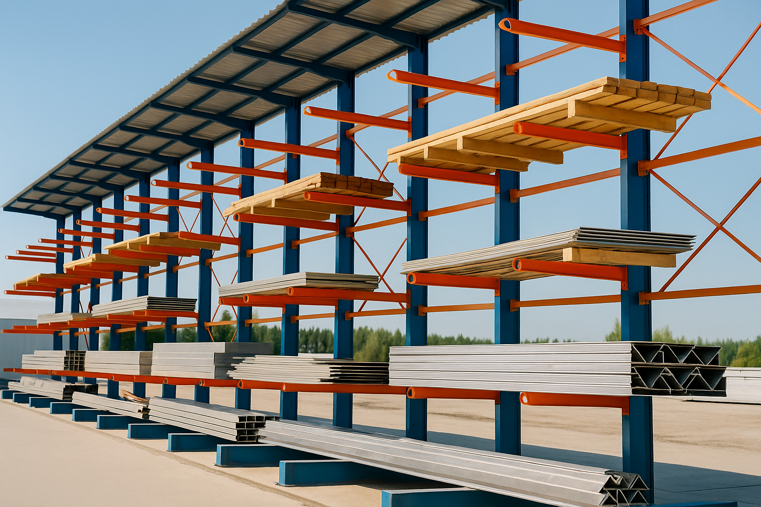Cantilever Racking For Building Material