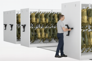 Mobile Racking For Military Equipment