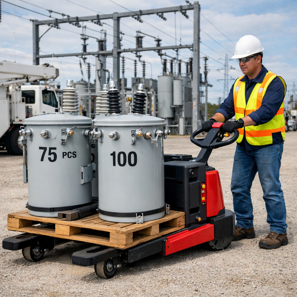 Material handling equipment for utility industry
