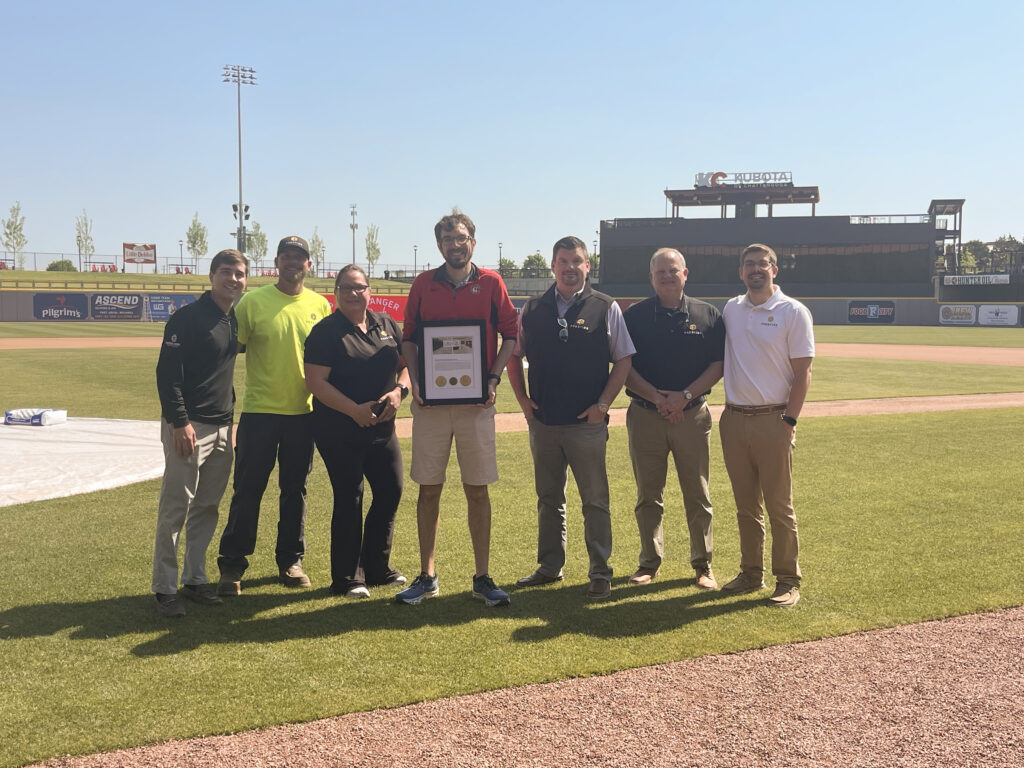 Prestige presents a token of Chattanooga Baseball History to the Chattanooga Lookouts Baseball Team.