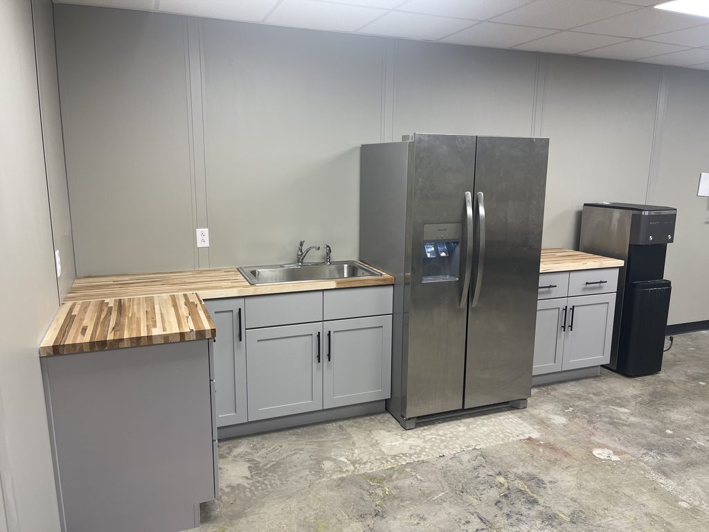 Break Room Cabinets in Modular Space 